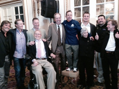 B.A.A. Boston Marathon Race Director Dave McGillivray completed his 42nd Boston Marathon on Monday night after all the other runners had finished, helping raise $45,000 for the Martin Richard Charitable Foundation.