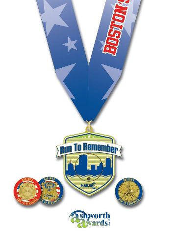 Finishers of the 2016 Boston's Run to Remember will each receive commemorative medal designed to honor first responders