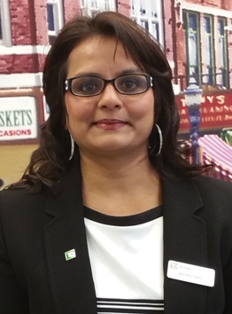 Amisha Tailor, new Assistant Vice President, Store Manager at TD Bank in Meriden, CT.