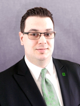 Andrew Milliken, new Assistant VP, Store Manager at TD Bank in Jersey City, NJ.