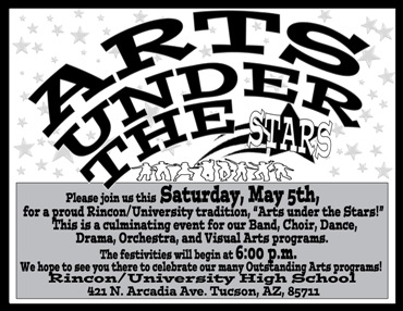 Art Under The Stars set for Sat., May 5 at Rincon/University HS in Tucson.
