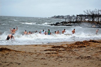 C.J. Sweeney's Auldwood Polar Dip on March 10 in Stamford, Conn., raises funds for Camp Sunshine, a national retreat in Maine serving families with sick children.