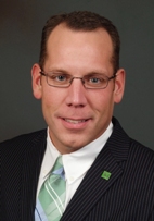 Michael J. Basso, manager of TD Bank store in Camden, Maine