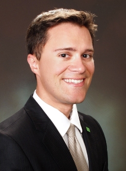 Brian Lewald, new Vice President in Community Banking at TD Bank in Calverton, Md.