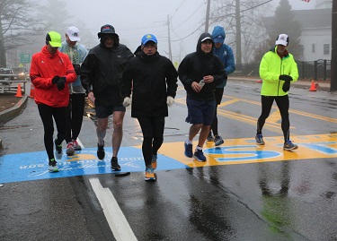 Boston Marathon Director Dave McGillivray completed his 46th Boston Marathon in the evening after the race.