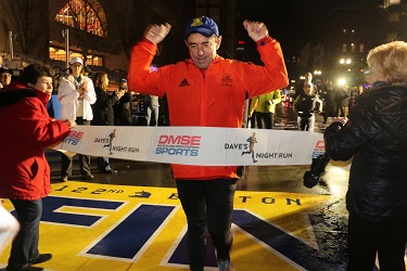 Boston Marathon Director Dave McGillivray completed his 46th Boston Marathon in the evening after the race.