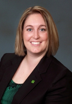 Caitlin McCall, the new Store Manager at TD Bank in Middlebury, Conn.