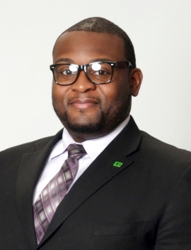 Chris Livingston, new Store Manager at TD Bank in Mt. Holly, N.J.