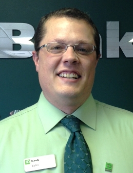 Collin Proctor, new Store Manager at TD Bank in Provincetown, MA.