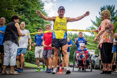 Dave McGillivray marked his 60th birthday on Saturday with a 60-mile run, accompanied by running legends, continuing an annual tradition he started at age 12.