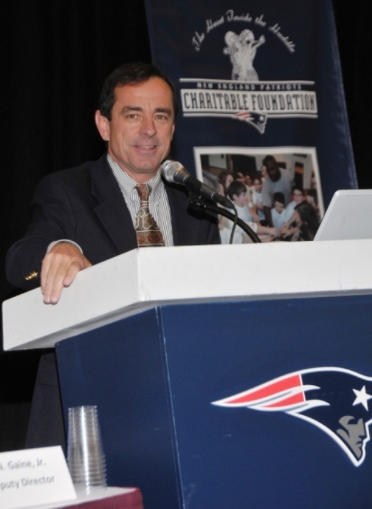 Dave McGillivray received the 2010 Ron Burton Community Service Award at a ceremony at Gillette Stadium last fall.