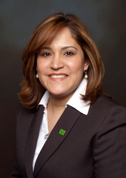 Dorcas Asencio, Store Manager of the TD Bank store at Greenwich & 8th in New York City.