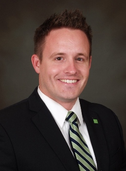Dustin Russell, new Assistant Vice President at TD Bank in Tampa, Fla.