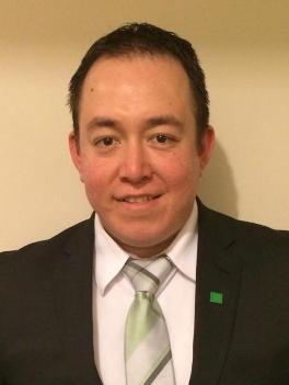 Edgar Aldana, new Assistant VP, Store Manager at TD Bank in Dumfries, VA.