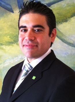 Erwin Bastian, new Store Manager at TD Bank in Homestead, FL.