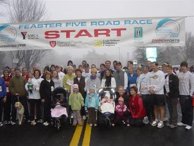 The Irwin family registered the most family members at the 2009 Feaster Five Thanksgiving Day Road Race in Andover, Mass., one of New England's largest and most popular road race events.