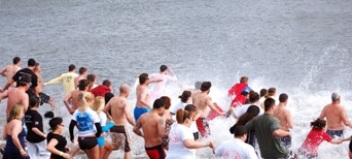Long Island Polar Dip to benefit Camp Sunshine at Crab Meadow Beach on Long Island on Sat., March 2.