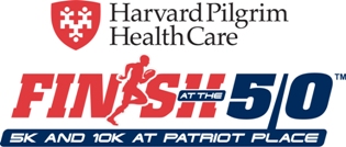 Online registration open for Harvard Pilgrim Finish at the 50 at Patriot Place in Foxborough, MA on July 3.