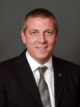 Ian Squirrell, TD Bank's new Store Manager in Montpelier, Vt.
