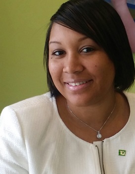Jahmeca Miller, new Assistant Vice President, Store Manager at TD Bank in Westport, CT.