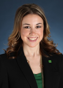 Jayme DeMers, new Assistant Vice President, Store Manager at TD Bank in West Hartford, CT.