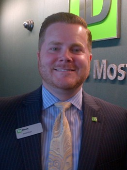 Jonathan Umbehauer, new Store Manager at TD Bank in Trooper, PA.