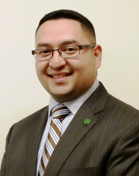 Juan Diaz, new Store Manager at TD Bank in Bronx, NY.