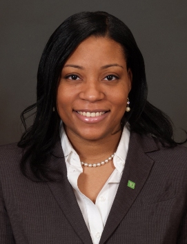 LaVasia Peterson, new Store Manager of TD Bank at 1630 Shore Parkway in Brooklyn.