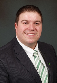 Luke Libbey, new Small Business Relationship Manager at TD Bank in Bangor, Maine.