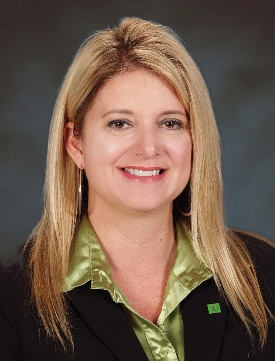 Lisa S. Peterson, store manager at two TD Bank stores in Deland, Florida.