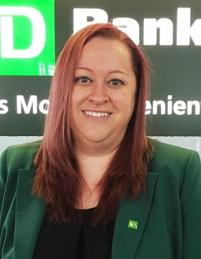 Milissa Solemina-McConnell, new Store Manager at TD Bank in Burlington, Mass.