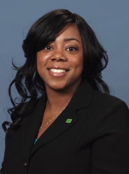Michelle Mosby, new Store Manager at TD Bank in Philadelphia.