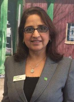 Pammi Jaggi, new Store Manager at TD Bank in East Windsor, NJ.