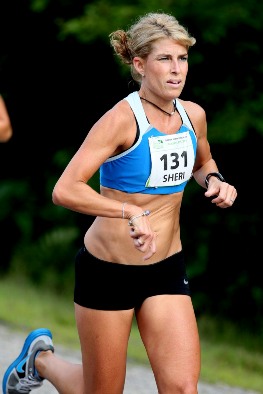 Sheri Piers of Falmouth won the women's Maine Resident race at the 2011 TD Bank Beach to Beacon 10K Road Race on Saturday, Aug. 6 in Cape Elizabeth, Maine