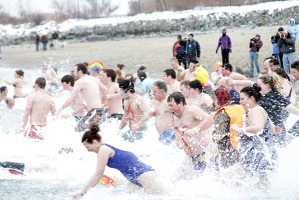 The Portland Polar Dip on Feb. 11 raises funds for Camp Sunshine, a national retreat in Casco, Maine serving families with sick children.
