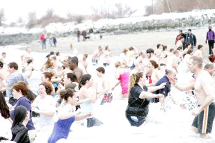The Portland Polar Dip on Feb. 11 raises funds for Camp Sunshine, a national retreat in Casco, Maine serving families with sick children.