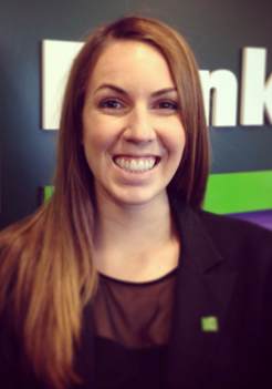 Rainna Bajorek, new Store Manager at the TD Bank store in Exton, Pa.