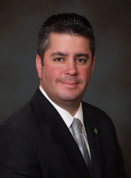 Robert Lashuk, Store Manager of the new TD Bank in East Norwich, N.Y.