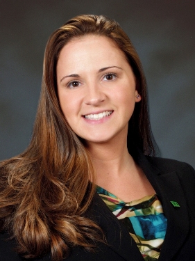 Elaina Romano, the new store manager at TD Bank in Buzzards Bay, Mass.