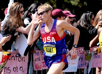Ryan Hall at Boston Marathon