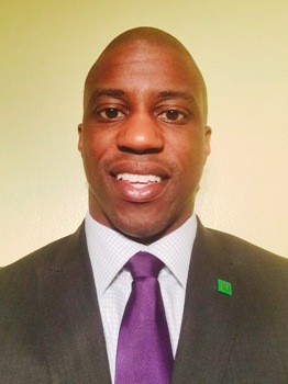 Samuel Clonmell, new Assistant Vice President, Sales and Service Manager at TD Bank in Hicksville, NY.