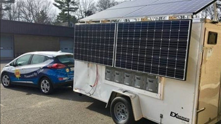 Maine-based ReVision Energy and Pika Energy built a solar-power trailer with battery to be used in disaster relief in Puerto Rico.