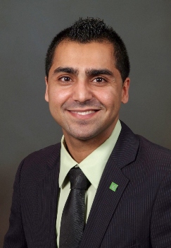 Shahwan Razzaq, new Store Manager at TD Bank in Dumfries, Va.