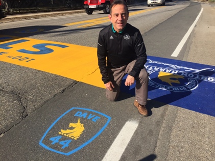 Dave McGillivray completed his 44th consecutive Boston Marathon after spending the day directing the race.