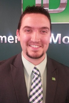 Steven Stout, new Store Manager at TD Bank in Gorham, ME.