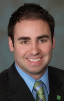 Cody L. Trahan, manager of TD Bank store in Pennsauken, New Jersey