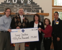 Camp Sunshine receives $55,000 gift from Wal-Mart Foundation