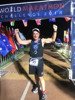 Dave McGillivray is competing in the World Marathon Challenge as part of Hold the Plane team in support of the Martin Richard Foundation.